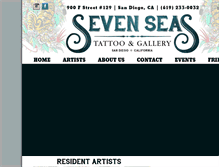 Tablet Screenshot of 7seastattoo.com